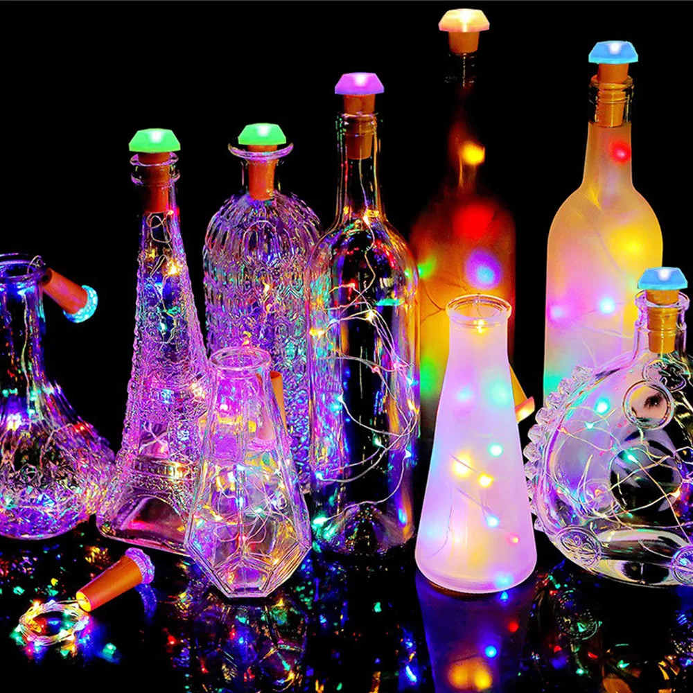 6pcs Solar Bottle Cork Light Starry Light Waterproof Wine Bottle Lights Decor Copper Wire Party Christmas Wedding String Lights Lighting Strings Aliexpress