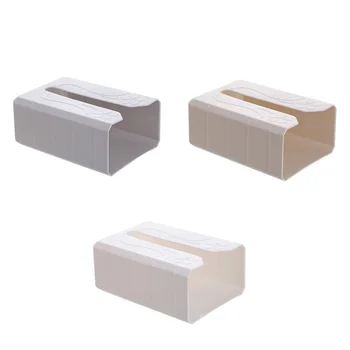 

Wall Mount Tissue Holder, Adhesive Tissue Box Cover Dispenser Toilet Wipes Napkin Storage Organizer Shelf for Kitchen Bathroom