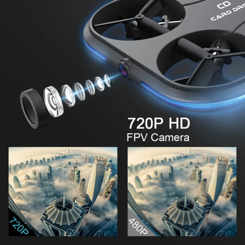  K150 Card Drone WIFI FPV HD Camera Optical Flow Positioning Remote Control Pocket Drone Selfie Quad