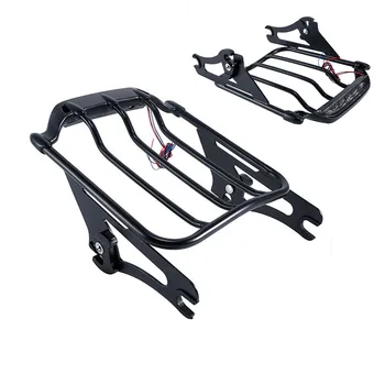 

Motorcycle Air Wing Luggage Rack LED Tail Light Smoke Len For Harley Touring Road King Street Glide Electra Glide 2009-2013