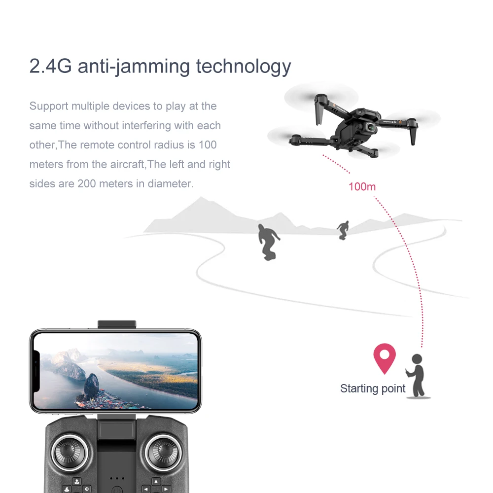 2022 New Mini Drone XT6 4K 1080P HD Camera WiFi Fpv Air Pressure Altitude Hold Foldable Quadcopter RC Drone Kid Toy GIft VS E520 5
