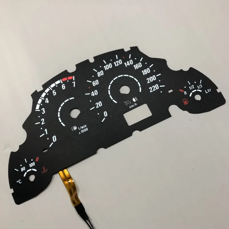 SD Motor EL Glow Gauge Plasma Dial for Corsa C 0-220 km Petrol 7000 RPM
