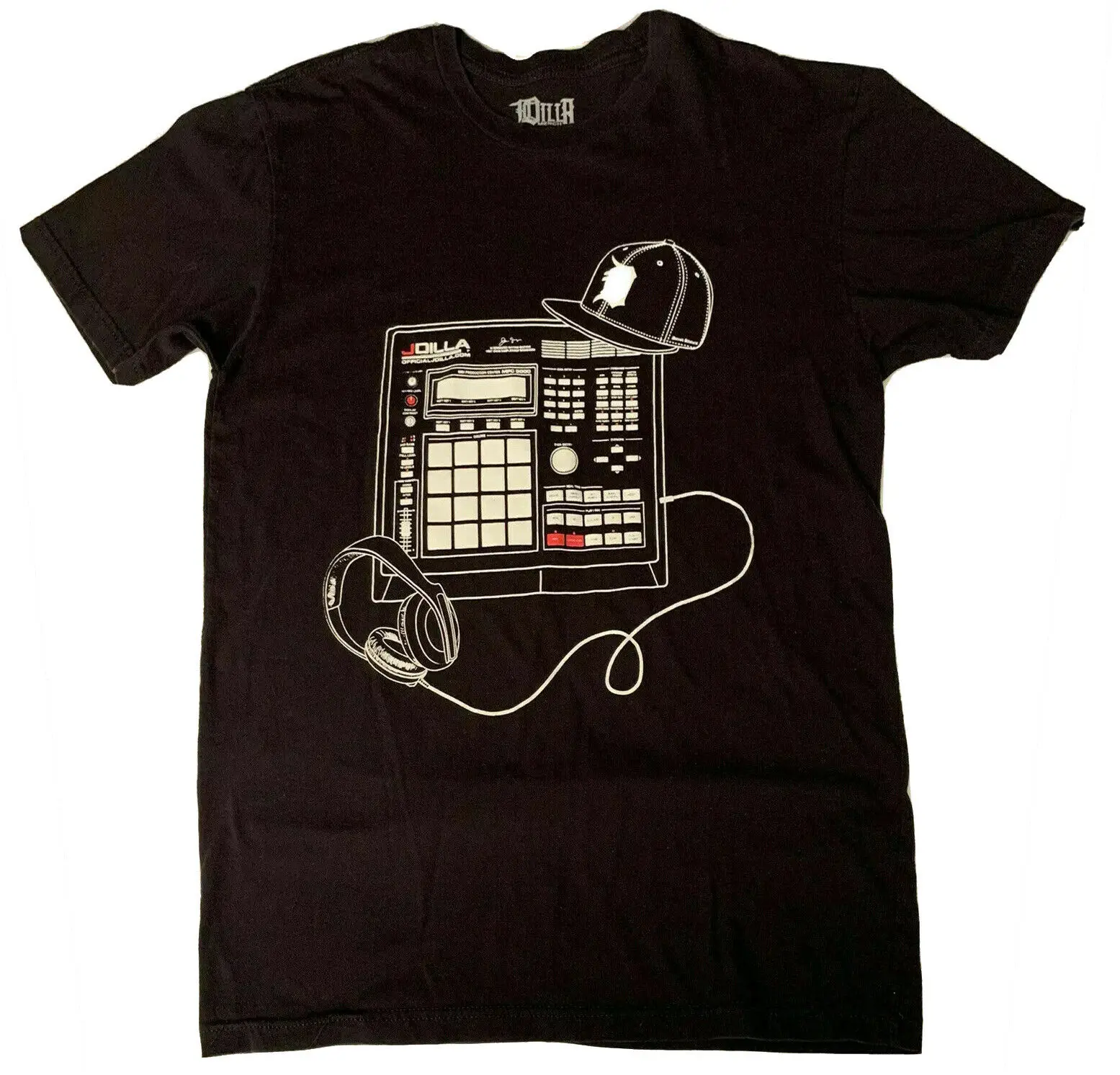 J Dilla Merch T Shirt Drum Machine Beat Akai Mpc Hip Hop Rap Tee Medium