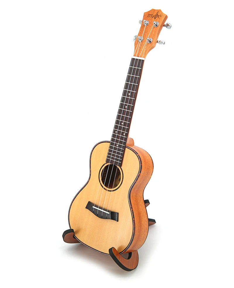 SevenAngel 23 Inch Ukulele Spruce Top Sapele back Acoustic Guitar 4 string Electric Ukelele with pickup EQ Red Celluloid Binding | Спорт и