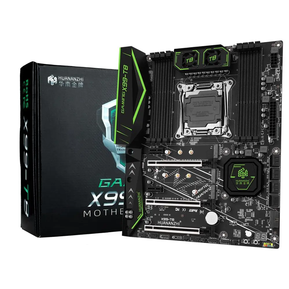 Материнская плата X99 HUANANZHI X99-T8 Intel XEON E5 LGA2011-3 все серии DDR3 RECC NON-ECC память NVME USB3.0 ATX