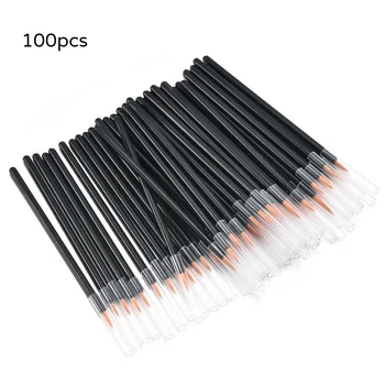 

100Pcs Disposable Eyeliner Brushes Makeup Wand Cosmetics Brush Tools DIY Makeup Supplies