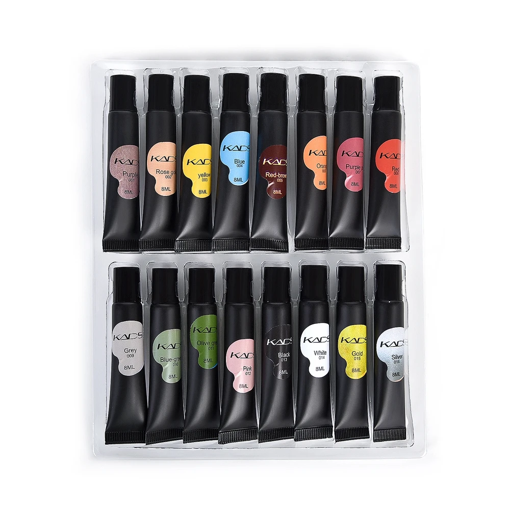 16 шт./набор, гель для стемпинга ногтей, 8 мл