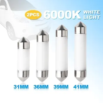 

Vehemo 31/36/39/41mm Festoon Dome LED Reading Light License Plate Lamp Reading Light Durable Car Reading Light Auto Rear Beads