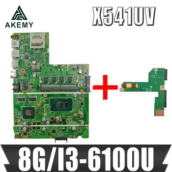 شراءAkemy جديد ل For Asus X541UVK X541UJ X541UV X541U F541U R541U اللوحة الأم اللوحة المحمول ث/8 جيجابايت RAM/I3-6100U GT940M