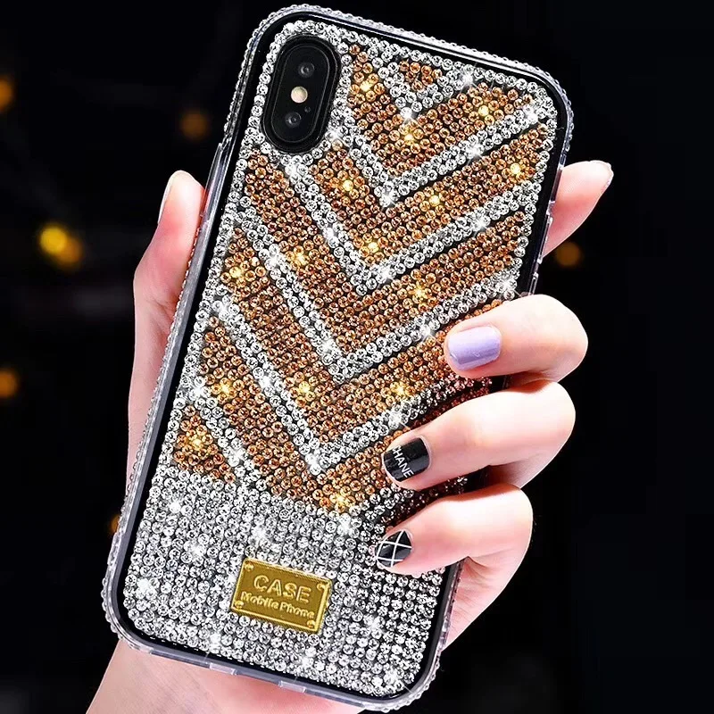 

Luxury Glitter Plating soft silicon case For iphone 11 Pro 6 6s 7 8 Plus X XR Xs Max Diamond Bling Back phone coque fundas Cover