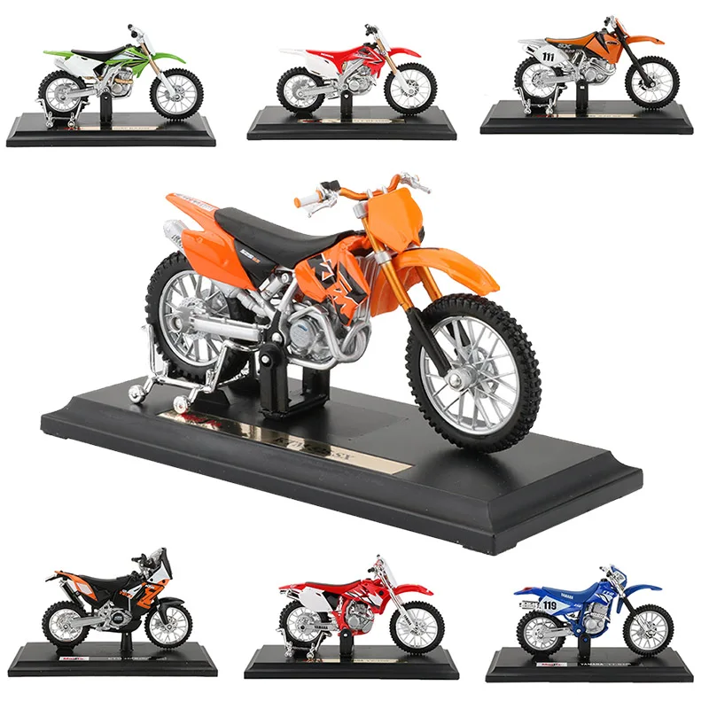 Модель мотоцикла из 1:18 сплава, игрушечный моторный велосипед № 46, Чемпионат мира по мотокроссу, Внедорожный гоночный автомобиль, игрушки для детской коллекции