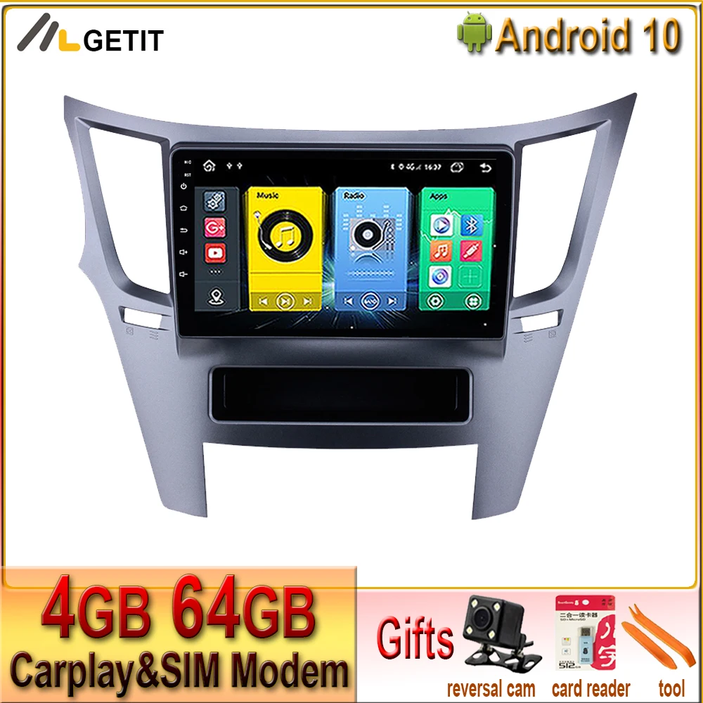 9 ''Android 10 автомобильный стерео Мультимедийный Плеер для Subaru Outback 2010
