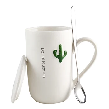 

Cute Ceramic Mug Gold Plated Flamingo Milk Coffee Tea Mugs with Spoon Handle Household Tazas Para Cafe Gift for Boyfriend Bb50