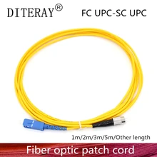 FC à SC/UPC câble de cordon de raccordement à fibres optiques FC-SC 1/3/5/10/20/30M cavalier monomode Simplex 2.0mm optique Fibra Optica FTTH