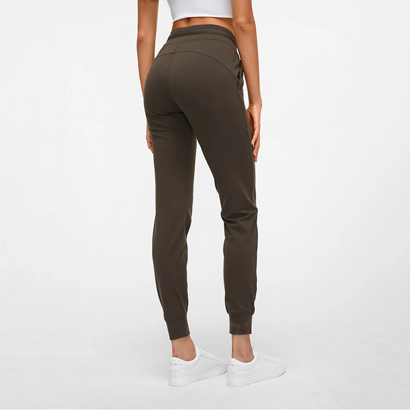 Women's Buttery Soft Yoga Running Lounge Jogger Pants with Side Pockets Naked Feeling Drawstring Workout Training Pants