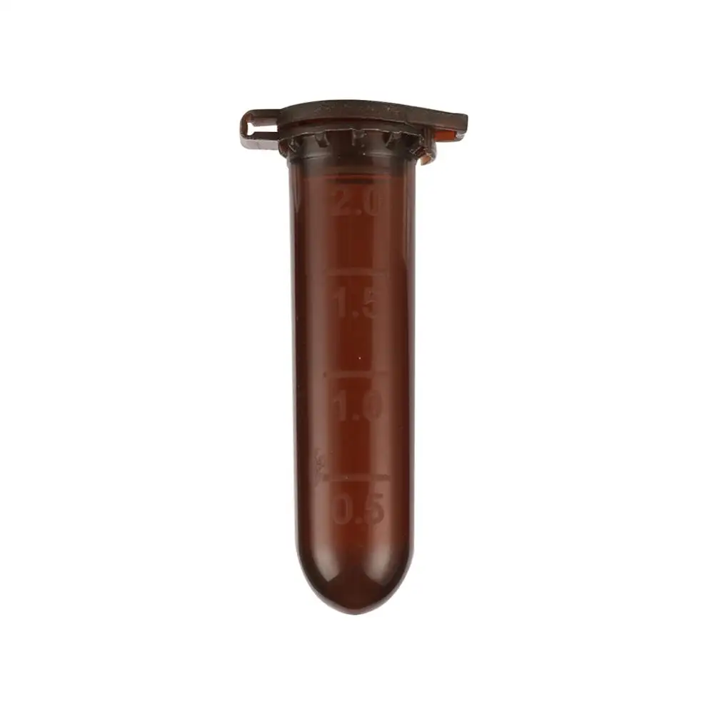 50 Pcs Plastic 2ml Centrifugal Test Tube 2ml Snap Cap Round Bottom Sample Vial Container Laboratory Analysis Test Tube