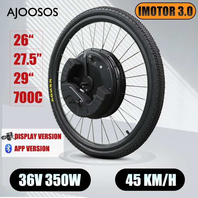 All in One Electric Bicycle Conversion Kit Wireless APP Control Ebike for 24&quot 26&quot 27.5&quot 29&quot 700C Wheel with 7AH Battery | Спорт