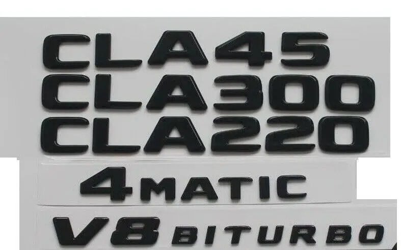 Черный глянец эмблемы для Mercedes C117 CLA45 Для AMG CLA220 CLA250 CLA200 4matic | Автомобили и