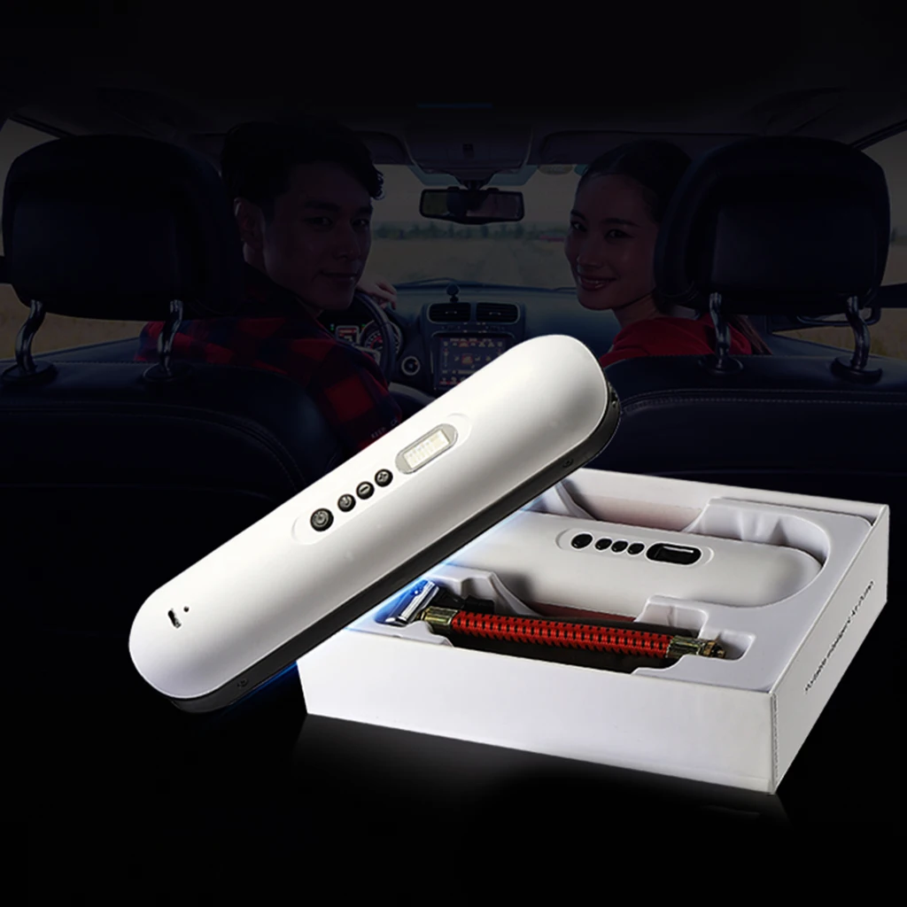 1pc 120PSI Cordless Car Air Compressor Pump Portable Inflator Car Tyre Pump Wireless Air Compressor Car Bike Dropship Good