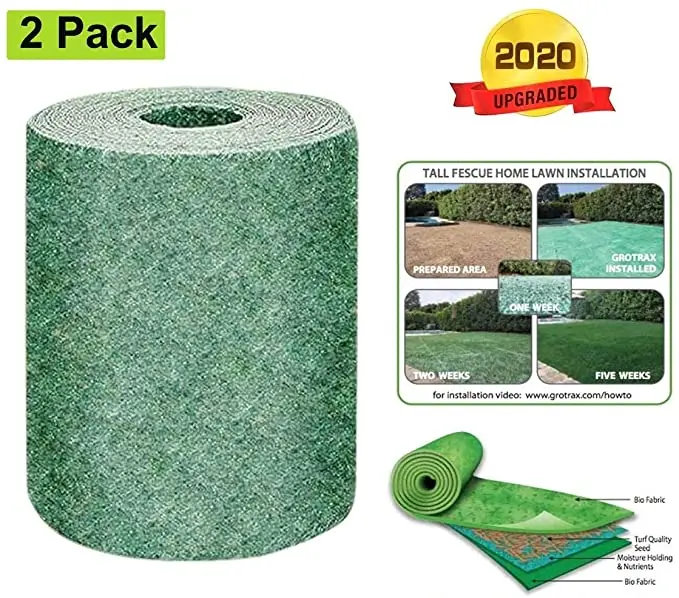 

2 Pack Biodegradable Grass Seed Mat Seed Starter Mat Grass Seed Carpet Seed Starter Mat Garden Supplies