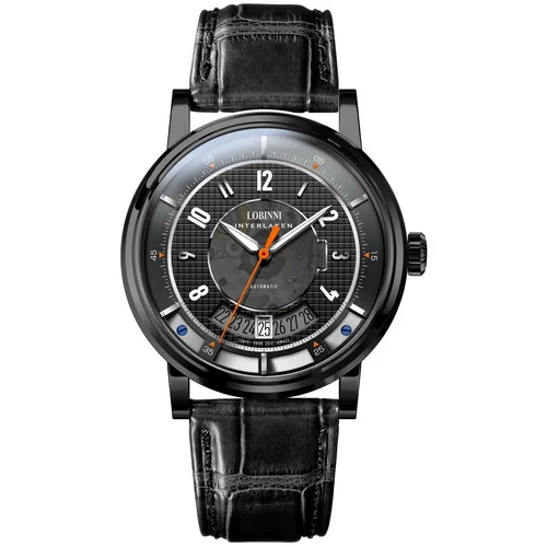 men watch p1 Мужские часы, мужские автоматические часы LOBINNI мужские роскошные спортивные 50 м водонепроницаемые механические наручные часы montre homme - Цвет: men watch p1