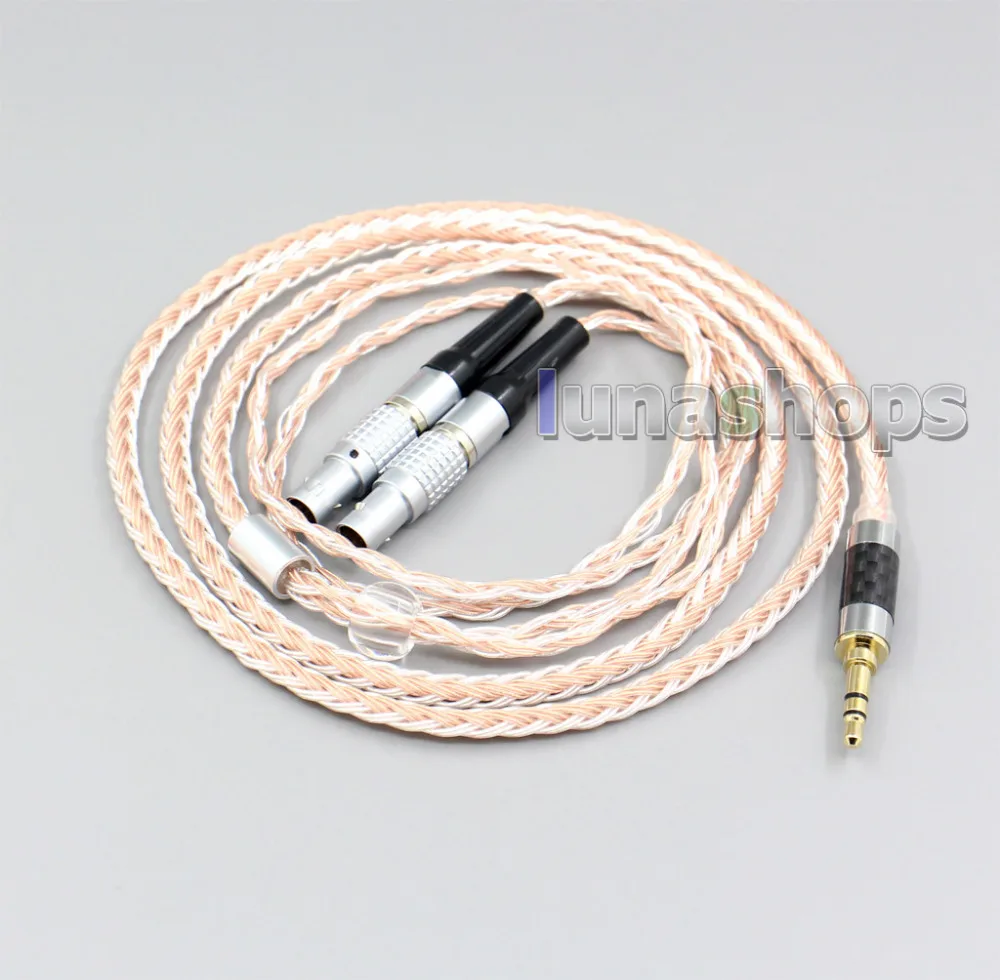 2,5 мм 3,5 мм XLR сбалансированный 16 ядерный OCC Серебряный смешанный кабель для наушников для фокусных Utopia Fidelity Circumaural LN006442