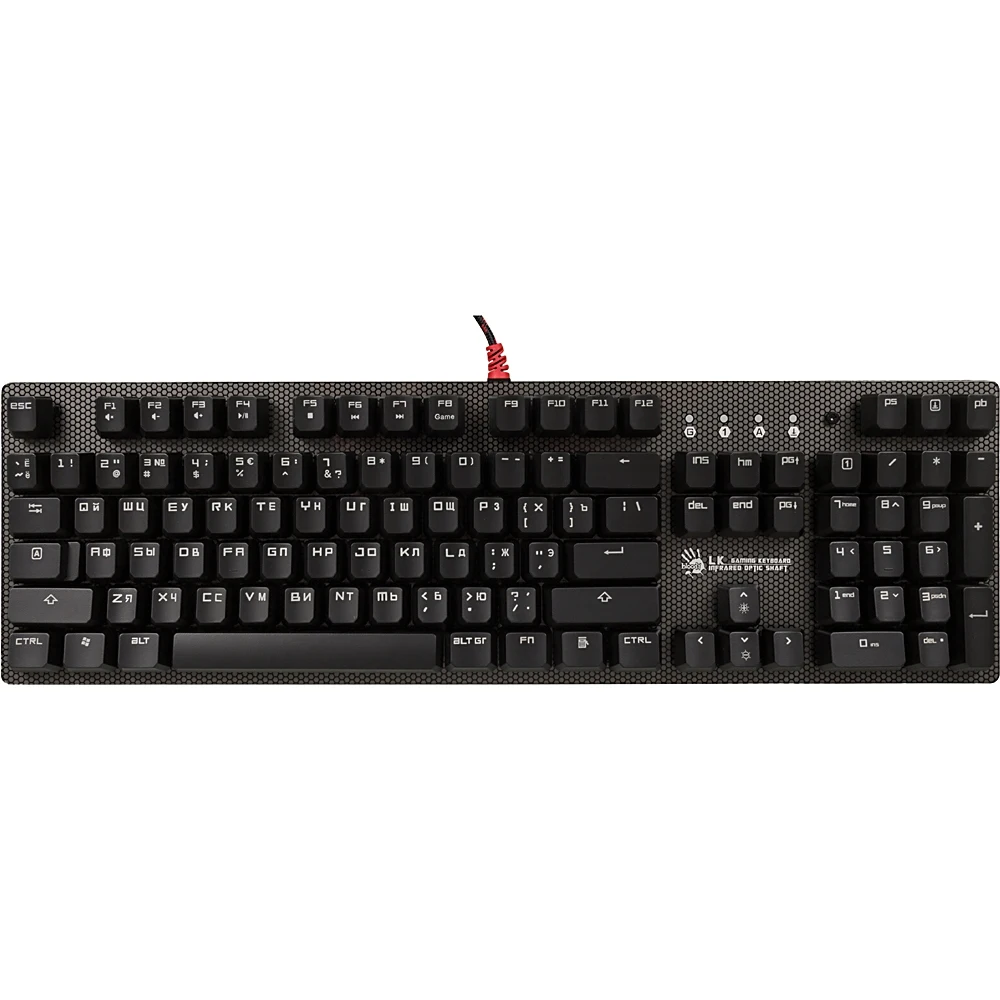 Клавиатура A4 Bloody B810R NetBee механическая черный USB Multimedia for gamer LED