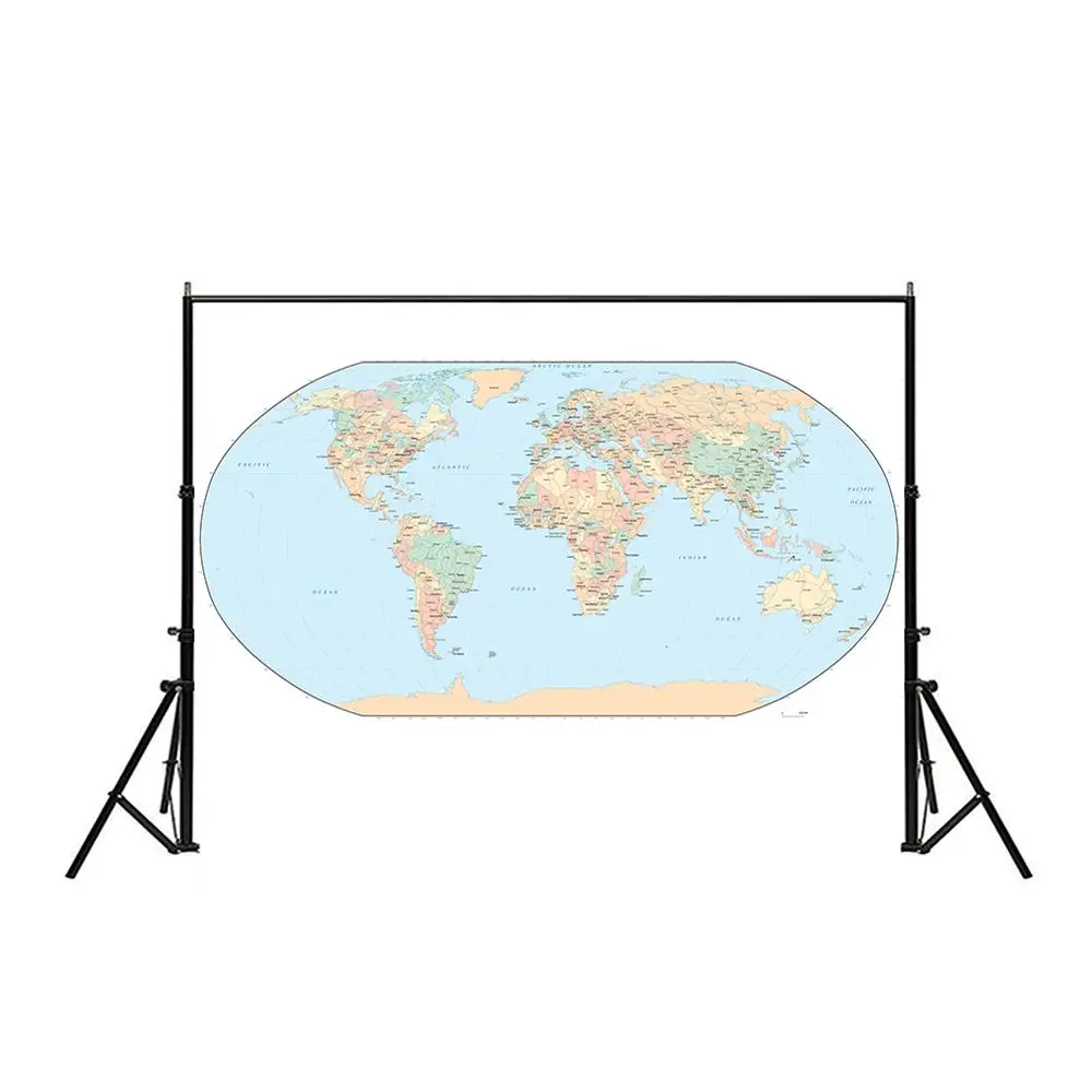 

The World Map Mercator Projection 150x225cm Non-woven Waterproof Map without National Flag For Travel and Tour