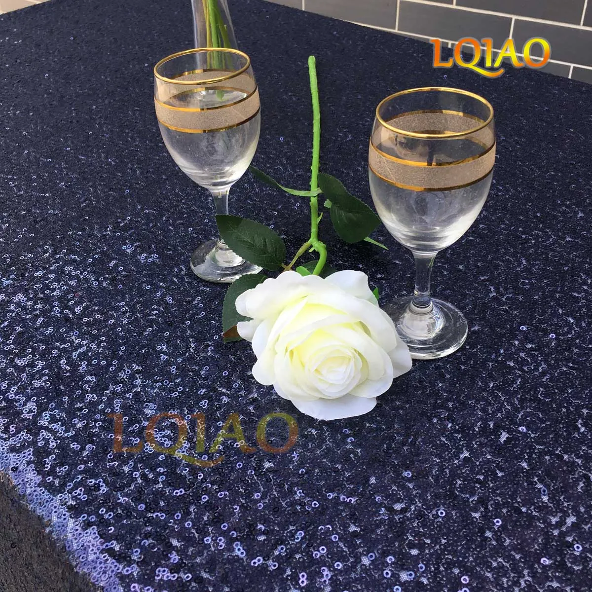 Скатерть с сеткой и блестками 120x200 см|sequin table cloth|table clothsequin overlay |