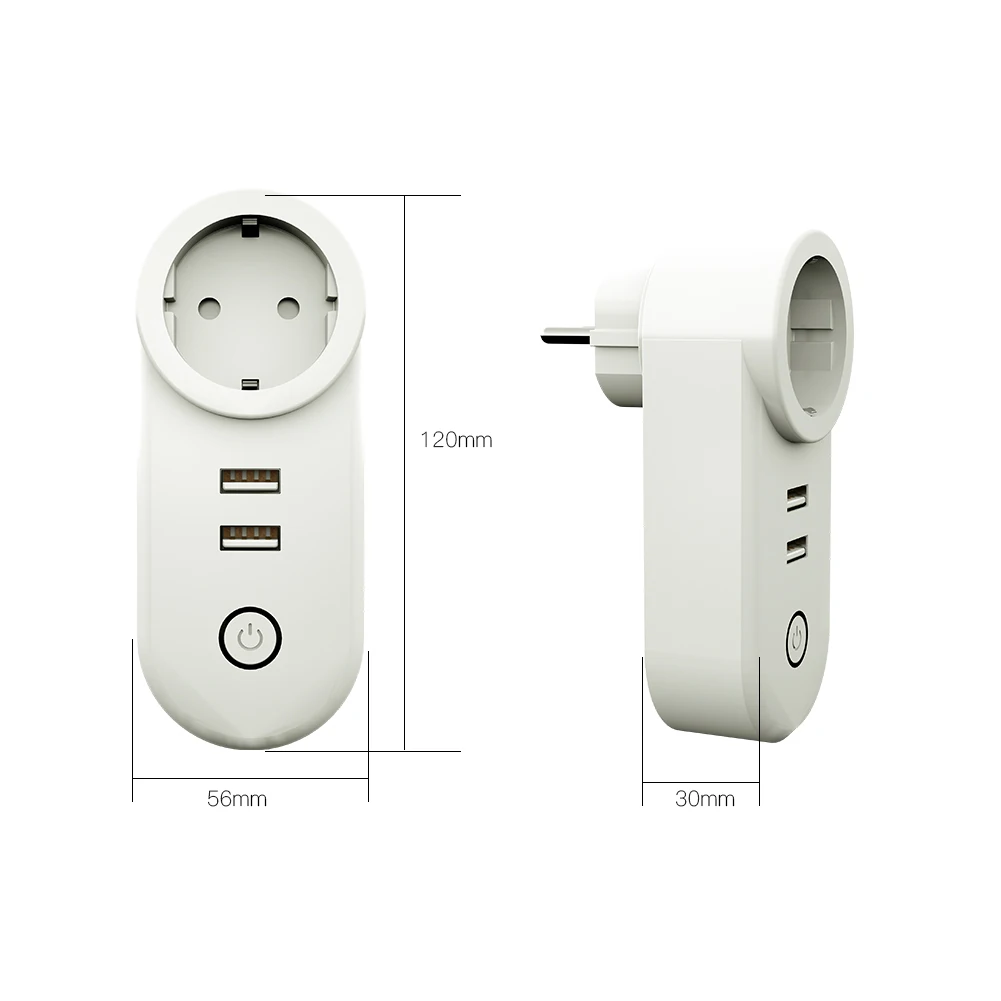 ЕС ZigBee3.0 двойной USB беспроводной разъем SmartThings приложение дистанционное управление эхо плюс Голосовое управление работа с Alexa Google Home