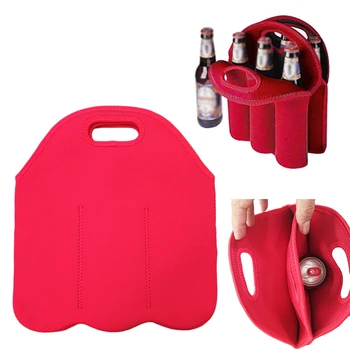 

Portable Bottle Drink Wine Beer Insulated Neoprene Bag Tote Carrier Cooler Case 29.3*29cm Protect from breakag