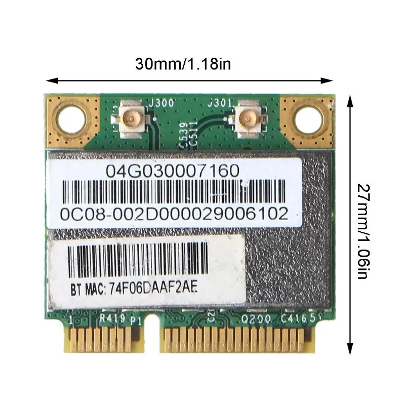 Broadcom Bcm94313HMGB AW-NB047H BCM4313 하프 미니 Pci-e Wifi Net 작업 카드 용 무선 카드 어댑터