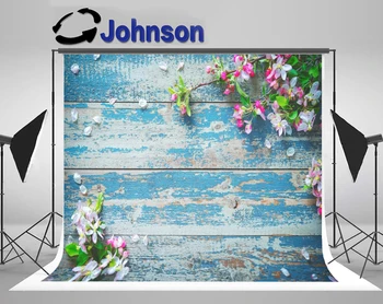 

Discount Wooden Board Flowers Petal Love Baby photo backdrop Computer print party photography backgrounds