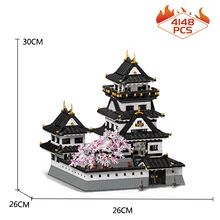 

Creator Expert Ideas Street View Sakura House Kumamoto Castle 39101 4148Pcs Modular Bricks Model Building Blocks Assembly Square