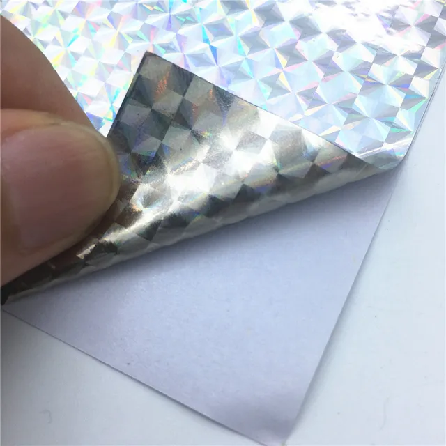7pcs/lot Flash Tape Reflective Prism Stickers Fishing Metal lures