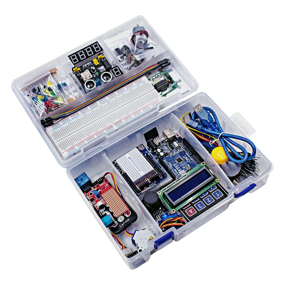 Супер стартовый набор/обучающий комплект для Arduino UNO R3 проектов с CD учебник
