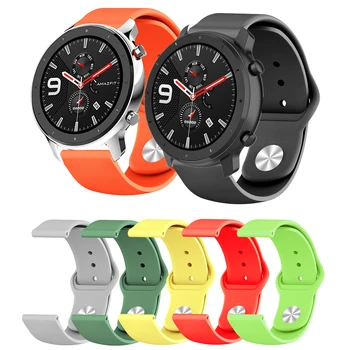 

20MM 22MM Replace Silicone Watch Strap For Xiaomi Huami Amazfit GTR 47MM Smart Watch Wristband Accessories For Huami Amazfit GTR