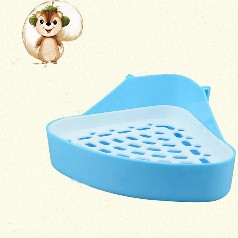 

Pet Cat Rabbit Pee Toilet Small Animals Hamster Guinea Pig Litter Tray Corner Pet Training Tray Rat Hamster House Pet Supplies