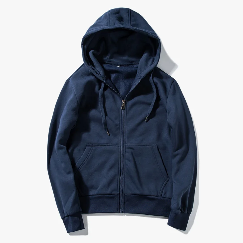 blue Новые толстовки, Мужская брендовая одежда с капюшоном, повседневное зимнее утолщенное теплое пальто, мужские бархатные толстовки, пальто на молнии, кардиган с капюшоном - Цвет: blue