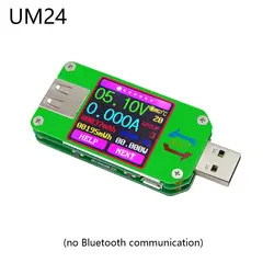 UM24 UM24C приложение USB 2,0 цветной ЖК-дисплей USB Вольтметр Амперметр тестер заряда батареи измеритель тока Вольтметр USB Тестер
