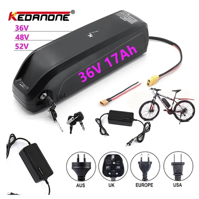 $US $175.38 36v battery packbattery1865018650 высокотоковыеHailong 18650 battery pack 48V17Ah powerful electric bicycle lithium battery