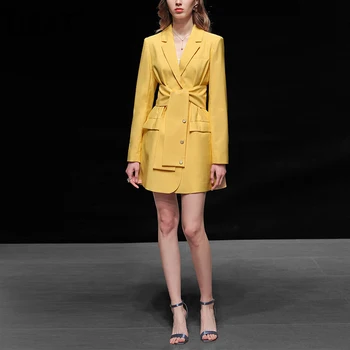 

DEAT 2020 new spring and summer fashion women clothes turn-down collar full sleeves pocket mini length windbreaker WK81707L