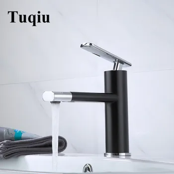 

Basin Faucets Black/White Brass Faucet Bathroom Sink Faucet Single Handle Deck Mounted Toilet Hot And Cold Mixer Water Tap