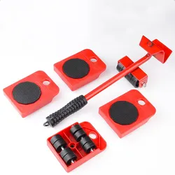 5Pcs Furniture Transport Roller Set Removal Lifting Moving Tool Heavy Move House Furniture accessories D12 Dropship