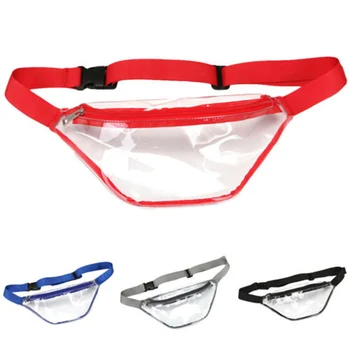 

New Small Clear Waist Bag Waterproof Transparent Waist Pouch for Sports Travel Daily Bolsas H66