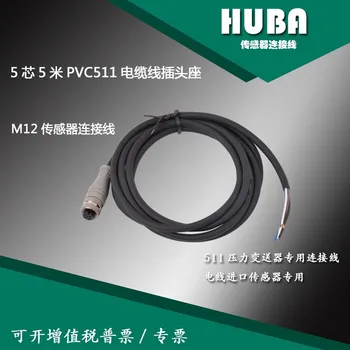 

M12 5 Core 5m Connector Sensor Connection Line PVC511 Cable Plug Base Wire Plug Connector