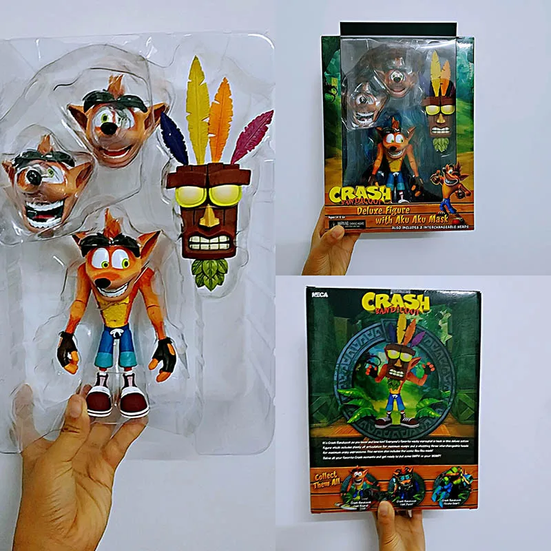 

NECA Original Game Crash Bandicoot Series Aku Aku Mask Action Figure Model Toys Doll For Gift