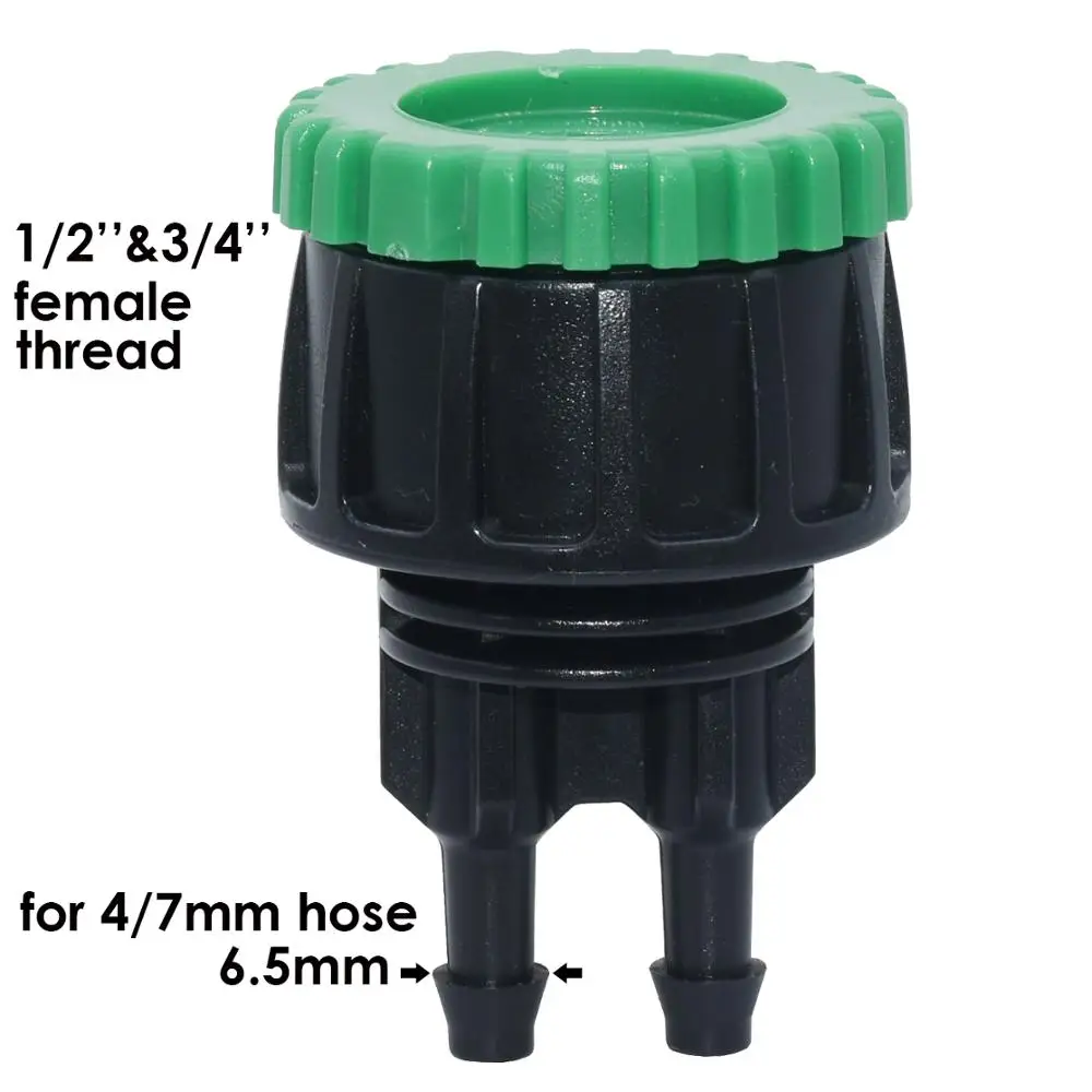 5-100 pièces tuyau d'irrigation de jardin 4/7mm 1/4 ''connecteur à