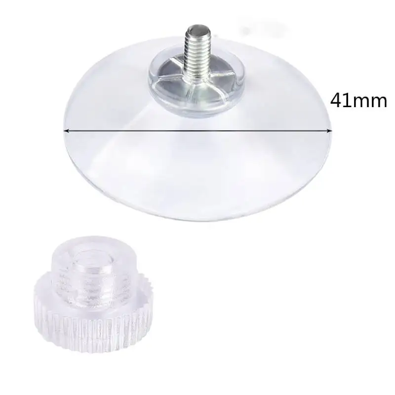 32/41/53mm Suction Pads Screw Hooks Wall Hanger Toothbrush Holder 5pcs
