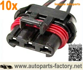 

longyue 10pcs 3 way Connector harness Coolant Fan Splice Engine Side for Metri-Pack 630 VHD